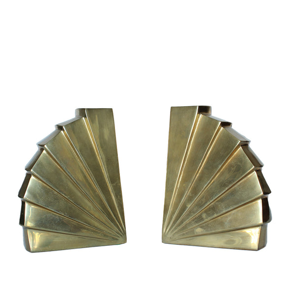 Art Deco Fan Bookends