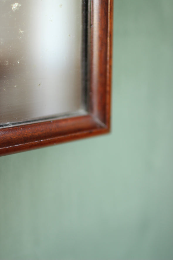 19th Century Small Carved Fruitwood Antique Mirror