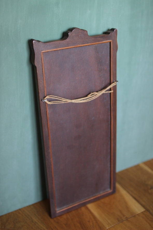 19th Century Small Carved Fruitwood Antique Mirror