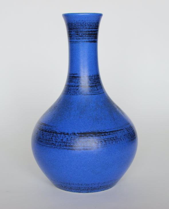 Blue Vase with Yellow Pop