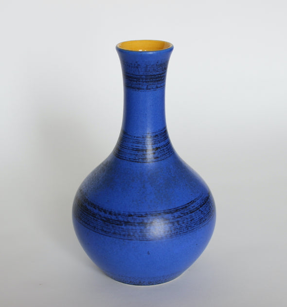 Blue Vase with Yellow Pop