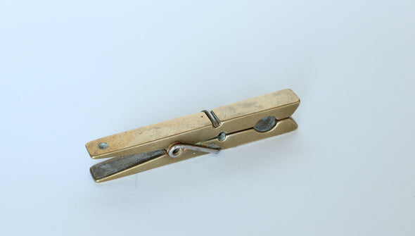 Solid Brass Clothes Peg / Paper Clip