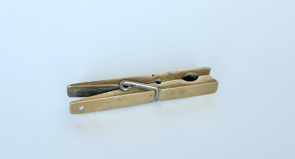 Solid Brass Clothes Peg / Paper Clip