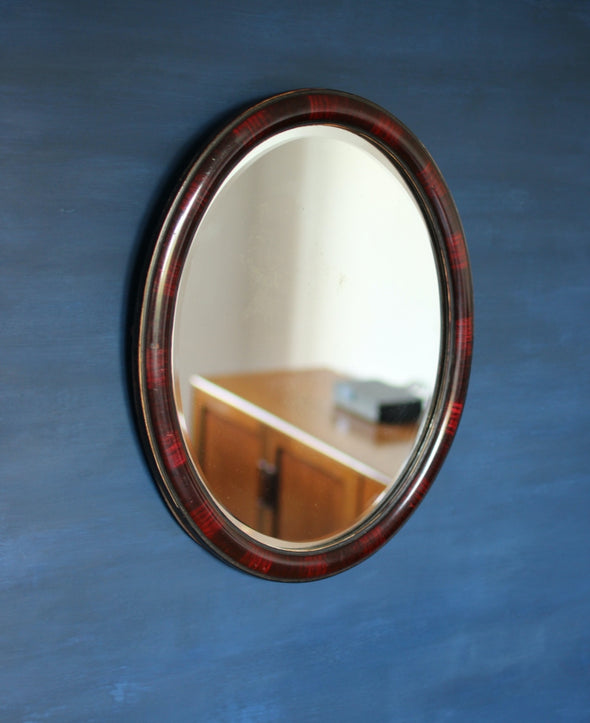 Faux Tortoiseshell Edwardian Mirror