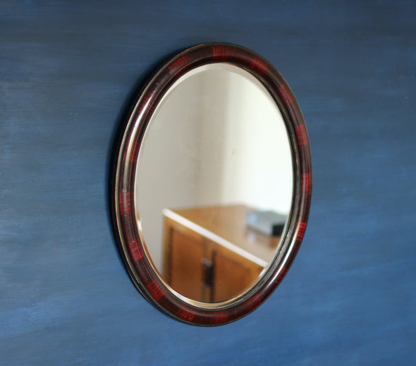 Faux Tortoiseshell Edwardian Mirror