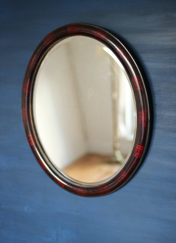 Faux Tortoiseshell Edwardian Mirror