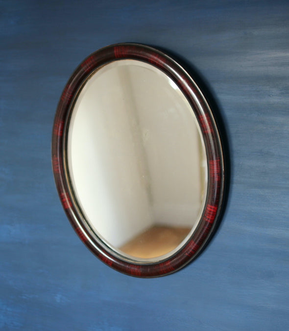 Faux Tortoiseshell Edwardian Mirror