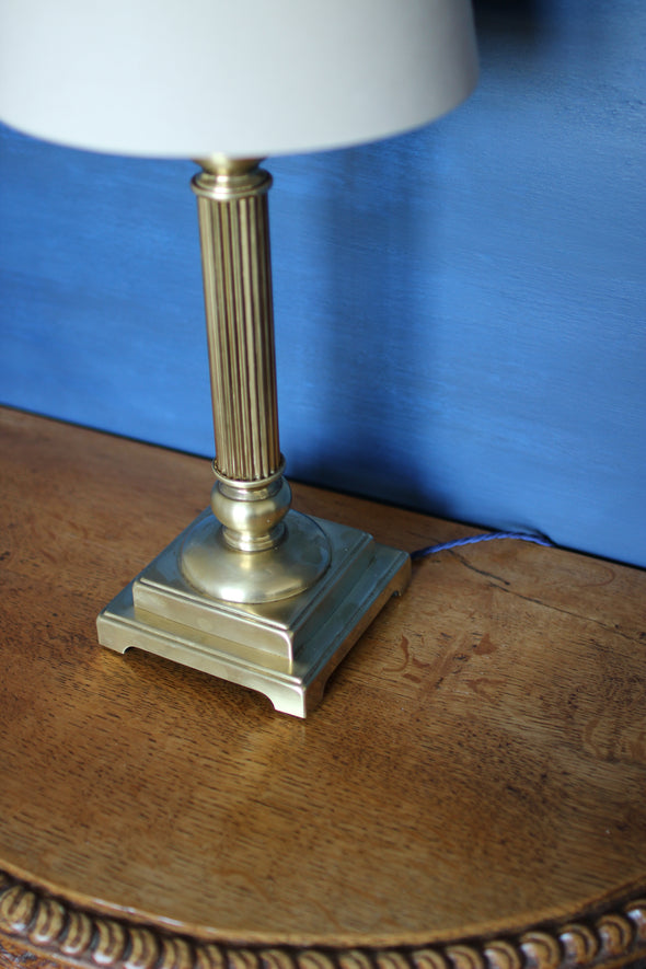 Vintage Corinthian Brass Table Lamp