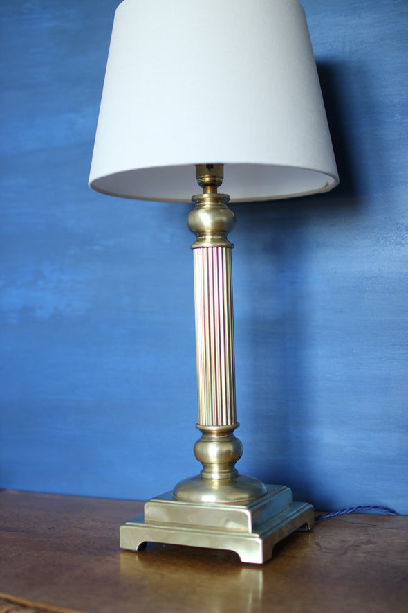 Vintage Corinthian Brass Table Lamp