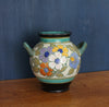 Round Handled Dutch Vase with floral motif  Very good condition.  'Henry' Royal Zuid Holland, signed  H170mm x W185mm