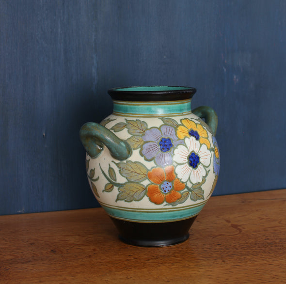 Round Handled Dutch Vase