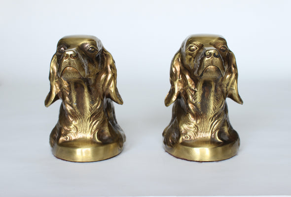 Brass Red Setter Bookends