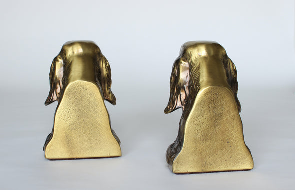 Brass Red Setter Bookends