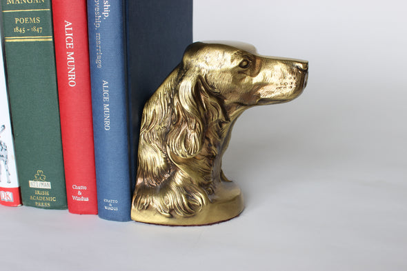 Brass Red Setter Bookends