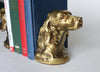 Brass Red Setter Bookends  D90mm x W125mm x H140    Perfect condition