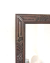 Arts Crafts Mirror.Beautiful deep patina to the wood. Probably rosewood.  Fully restored.&Superb condition.  New hanging hardware  30 x 460 x 704mm