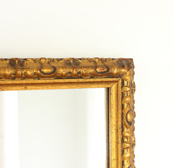 Fine late 19th - early 20th century Gilt Mirror.  Pristine condition.  New glass &amp; hanging hardware.  30 x 550 x 805mm