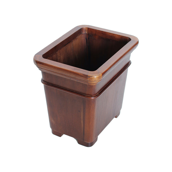 Early to Mid-Century Mahogany Wastepaper basket.  A rare item of functional furniture.  Great variations of tone in the mahogany.  Excellent condition.   H336 x W355 x D270mm