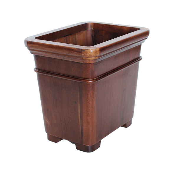 Early to Mid-Century Mahogany Wastepaper basket.  A rare item of functional furniture.  Great variations of tone in the mahogany.  Excellent condition.   H336 x W355 x D270mm