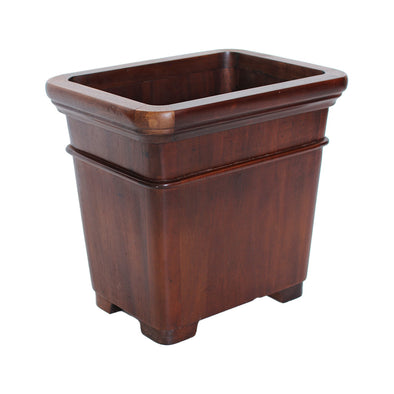 Early to Mid-Century Mahogany Wastepaper basket.  A rare item of functional furniture.  Great variations of tone in the mahogany.  Excellent condition.   H336 x W355 x D270mm