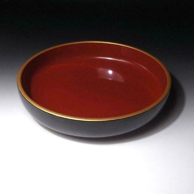 Japanese Lacquerware Wooden Tea Plate / bowl  Exquisite Japanese craftsmanship.  Great condition. Some minor marks.  D305mm H65mm